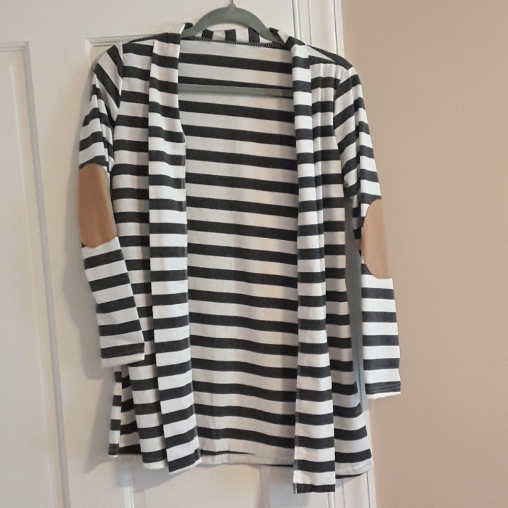 Cardigan with Elbow Patches
